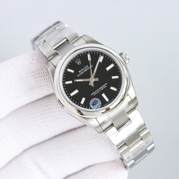 High quality replica plain jane Rolex Datejust silver black watch