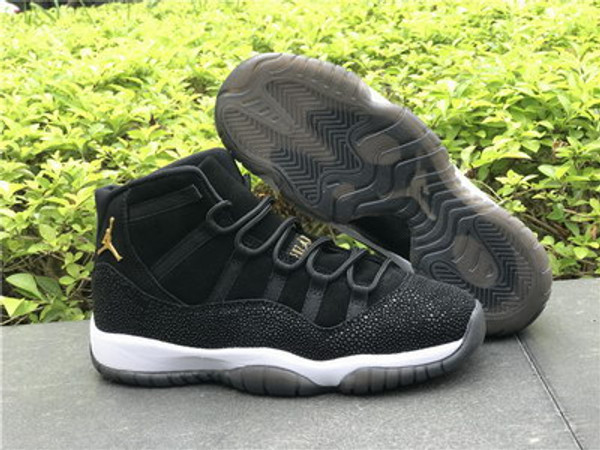 Buy UA High quality replica nike Air Jordan Retro 11  PRM Heiress black sneaker from HypeRepTime, best replica designer brand website