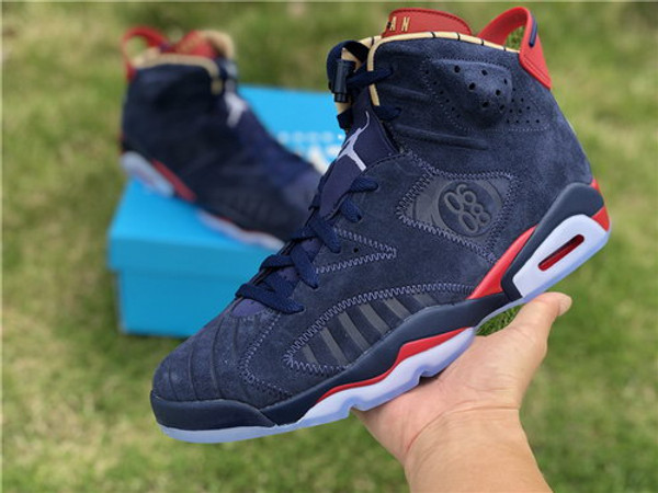 Buy UA High quality replica nike Air Jordan Retro 6 DB Doernbecher blue sneakers from HypeRepTime, best replica designer brand website