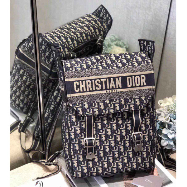 Buy High quality replica UA Dior Embroidered Canvas Backpack from HypeRepTime, best replica designer brand website