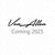 Van Allen written in cursive, with the text Coming 2025, with a background of golf flags.