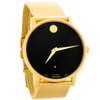 Movado Museum Series Men's Gold Tone Black Dial Automatic Watch 0607632