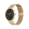 Calvin Klein Modern Men's Black Dial Gold-Tone Quartz Watch 25200049