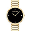 Calvin Klein Minimalistic Women's Black Dial Gold-Tone Quartz Watch 25200136