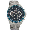 Seiko Men's Chronograph Stainless Steel Blue Dial Quartz Watch SSB345