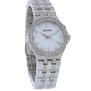 Bulova Crystal Women's Stainless Steel MOP Dial Quartz Watch 96X161