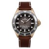 Edox SkyDiver Bronze Brown Leather Automatic Men's Watch 80115 BRZN
