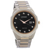 Citizen Eco-Drive Corso Diamond Men's Two-Tone Black Dial Watch BM7496-56G