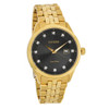 Citizen Eco-Drive Men's Gold-Tone Diamond Black Dial Watch BM7252-51G