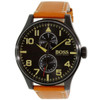 Hugo Boss Aeroliner Maxx Men's Brown Leather Quartz Watch 1513082