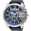 Diesel Mega Chief Men's Black Leather Quartz Watch DZ4423