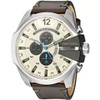 Diesel Mega Chief Men's Brown Leather Quartz Watch DZ4464
