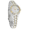 Seiko Solar Women's Diamond Two Tone Bracelet Dress Watch SUT068