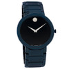 Movado Sapphire Men's Blue ION Plated Stainless Steel Swiss Quartz Watch 0607556