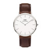 Daniel Wellington Classic Bristol Men's White Dial Quartz Watch DW00100023
