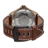 Edox SkyDiver Bronze Brown Leather Automatic Men's Watch 80115 BRZN