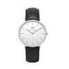 Daniel Wellington Classic Sheffield Men's Quartz Black Leather Watch DW00100020