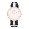 Daniel Wellington Classic Glasgow Women's Quartz Two-Tone Nylon Watch 0503DW
