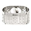Gucci 112 Twirl Women's GG Monogram Wide Bangle Bracelet Watch YA112413