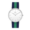 Daniel Wellington Classic Warwick Men's Quartz Two-Tone Nylon Watch 0205DW
