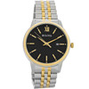 Bulova Classic Men's Two Tone Stainless Black Dial Quartz Watch 98B374