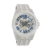 Bulova Skeleton Men's Silver Dial Stainless Steel Automatic Watch 96A187