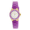 Invicta Angel Women's Silver-Tone Dial Purple Strap Quartz Watch 1618