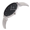 Daniel Wellington Petite Sterling Unisex Black Dial Quartz Watch DW00100304