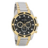 Bulova Men's Diamond Black Dial Two-Tone Chronograph Quartz Watch 98D132
