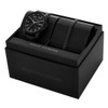 Armani Exchange Men's Banks Black Stainless Steel Quartz Watch - AX7147SET