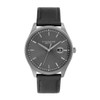 Coach Oliver Men's Grey Dial Black Leather Strap Quartz Watch 14602758