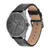 Coach Oliver Men's Grey Dial Black Leather Strap Quartz Watch 14602758