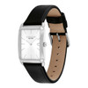 Coach Unisex Elliot Silver Dial Black Leather Strap Quartz Watch 14400040