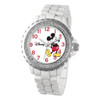 Disney Mickey Mouse Women's White Band Crystal Bezel Quartz Watch XWA4391