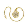 Bulova Sutton Automatic Skeleton Gold-Tone Stainless Steel Pocket Watch 97A178