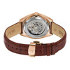 Bulova Surveyor Men's Full Skeleton Dial Brown Leather Automatic Watch 97A175
