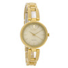 Citizen Eco Drive Women's Axiom Gold Tone Champagne Dial Watch EM0638-50P