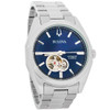 Bulova Surveyor Men's Blue Dial Stainless Steel Automatic Watch 96A275