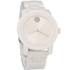 Movado Bold Women's White Ceramic Silver Dial Swiss Quartz Watch 3600802