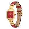 Coach Women's Cass Gold-Tone Red Leather Quartz Watch 14504358