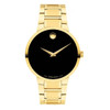 Movado Portfolio Men's Black Dial Gold-Tone Quartz Watch 0607910