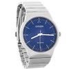 Citizen Eco-Drive Mens Axiom Blue Dial Stainless Steel Watch BM7580-51L