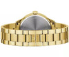 Bulova Men's Black Dial Gold Tone Stainless Steel Quartz Watch 97B228