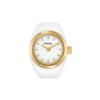 Fossil Watch Ring Women's White Dial Quartz Watch Ring ES5412