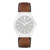 TAG Heuer FT6116 Carrera Brown Calf Leather on Black Rubber Watch Band Strap
