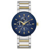 Bulova Men's Blue Dial Two-Tone Stainless Steel Quartz Watch 98C148