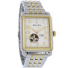 Bulova Sutton Men's Two Tone Stainless Steel White Dial Automatic Watch 98A308