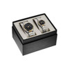 Bulova Watch Set His and Hers Black Dial Quartz Watches 98X123