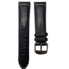 Breitling 489X Black Calfskin Leather Watch Strap 21/18mm Replacement Band