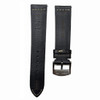 Breitling 489X Black Calfskin Leather Watch Strap 21/18mm Replacement Band